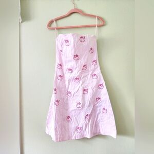 Embroidered whale dress